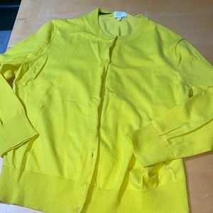 Adorable 3/4 Sleeves Yellow Cardigan